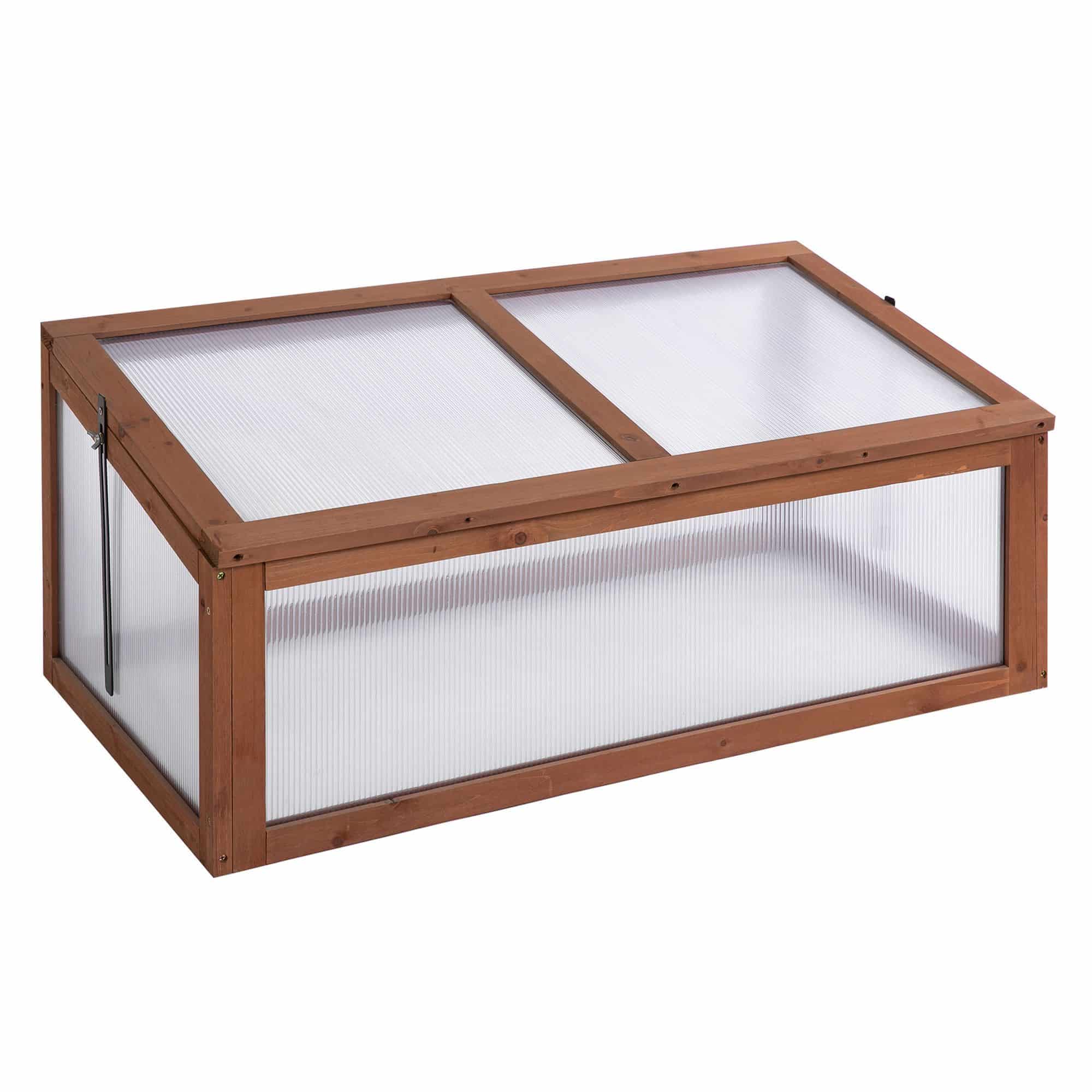 4goodz Houten Kweekbak, Mini Kas 100 x 65 x 40 cm, Broeikas