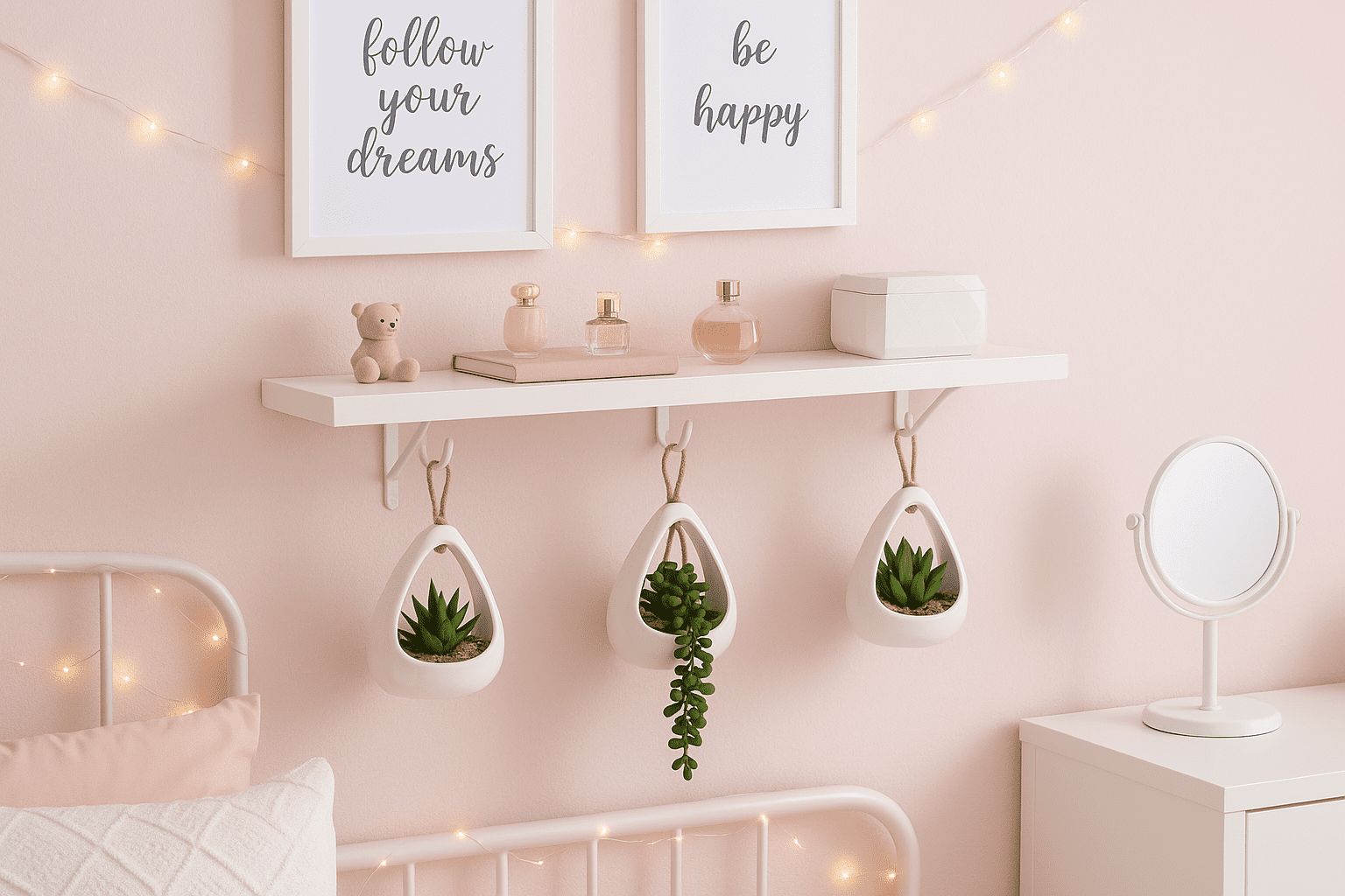 GreenDream® Kunstplanten - 3 stuks Hangplanten in Hanger - Cadeautip GreenDream® Kunstplanten - 3 stuks Hangplanten in Hanger - Cadeautip