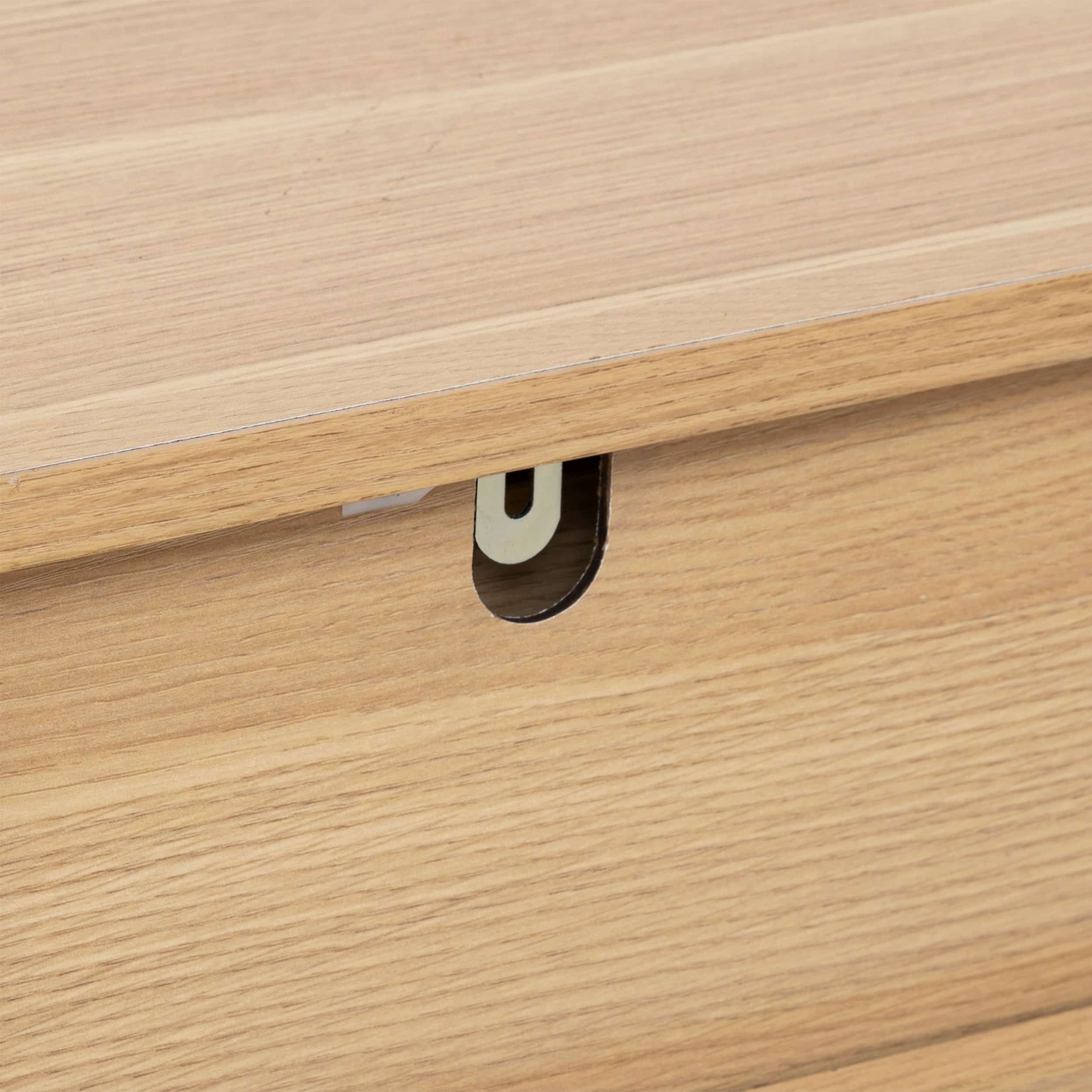 5five® Sidetable Tasso / wandtafel met dubbele Laden - Bruin