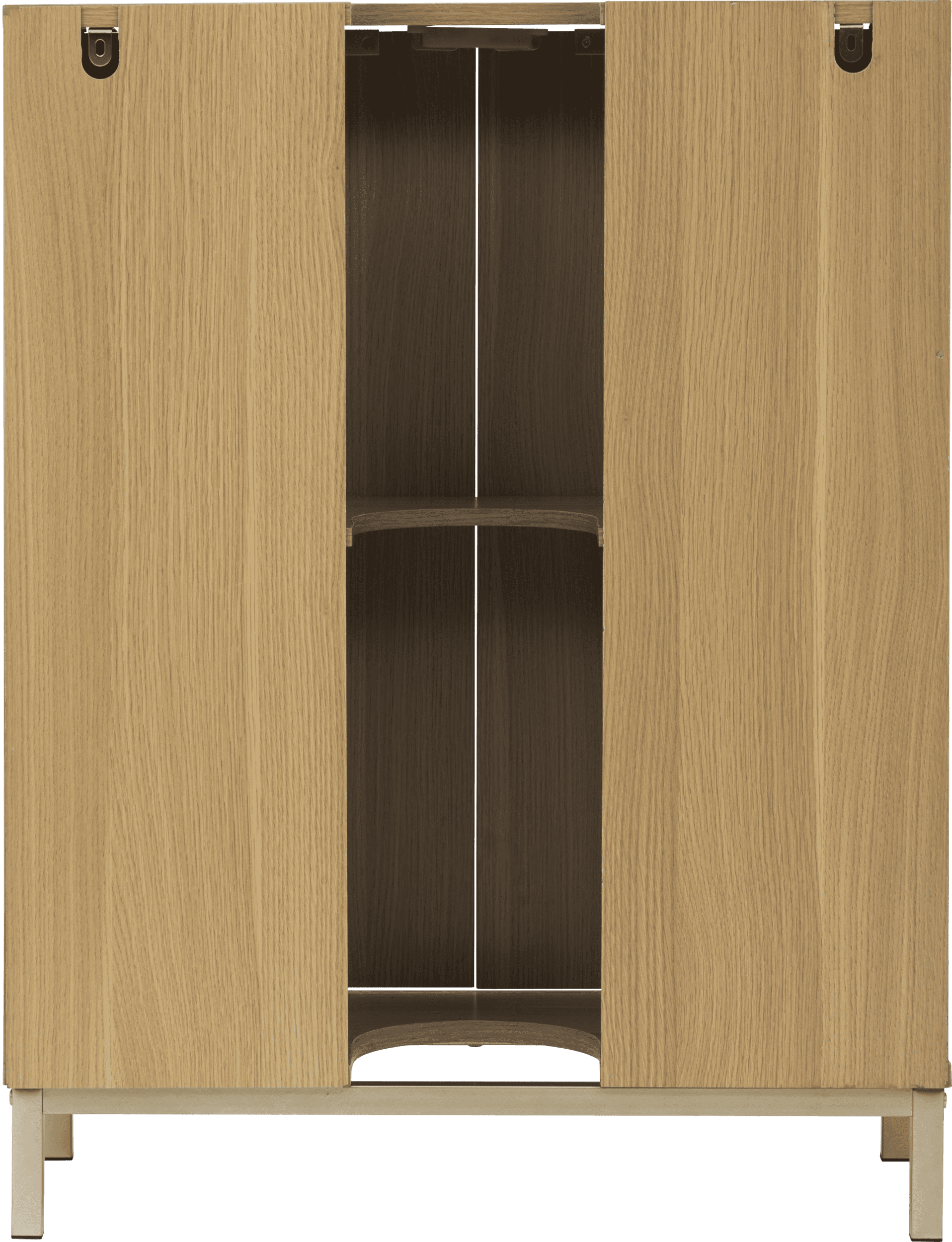 Wastafelonderkast Tasso - Wastafelmeubel met paneel dessin 28x60x80 cm