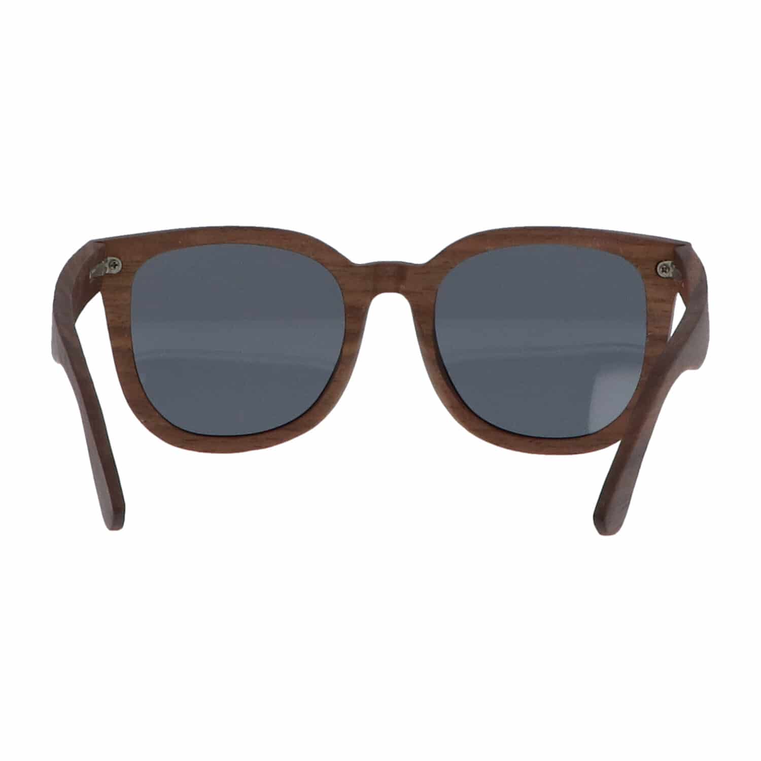 5one® Rome Walnut zonnebril met grijze lens - houten dames zonnebril
