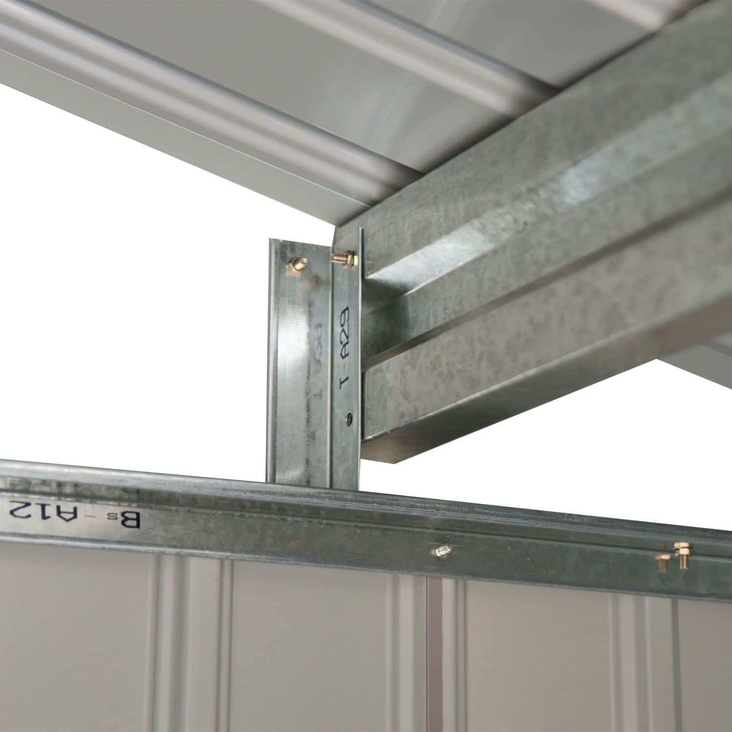 4goodz Gereedschapsschuur Metaal 127x213x185 cm - Grijs