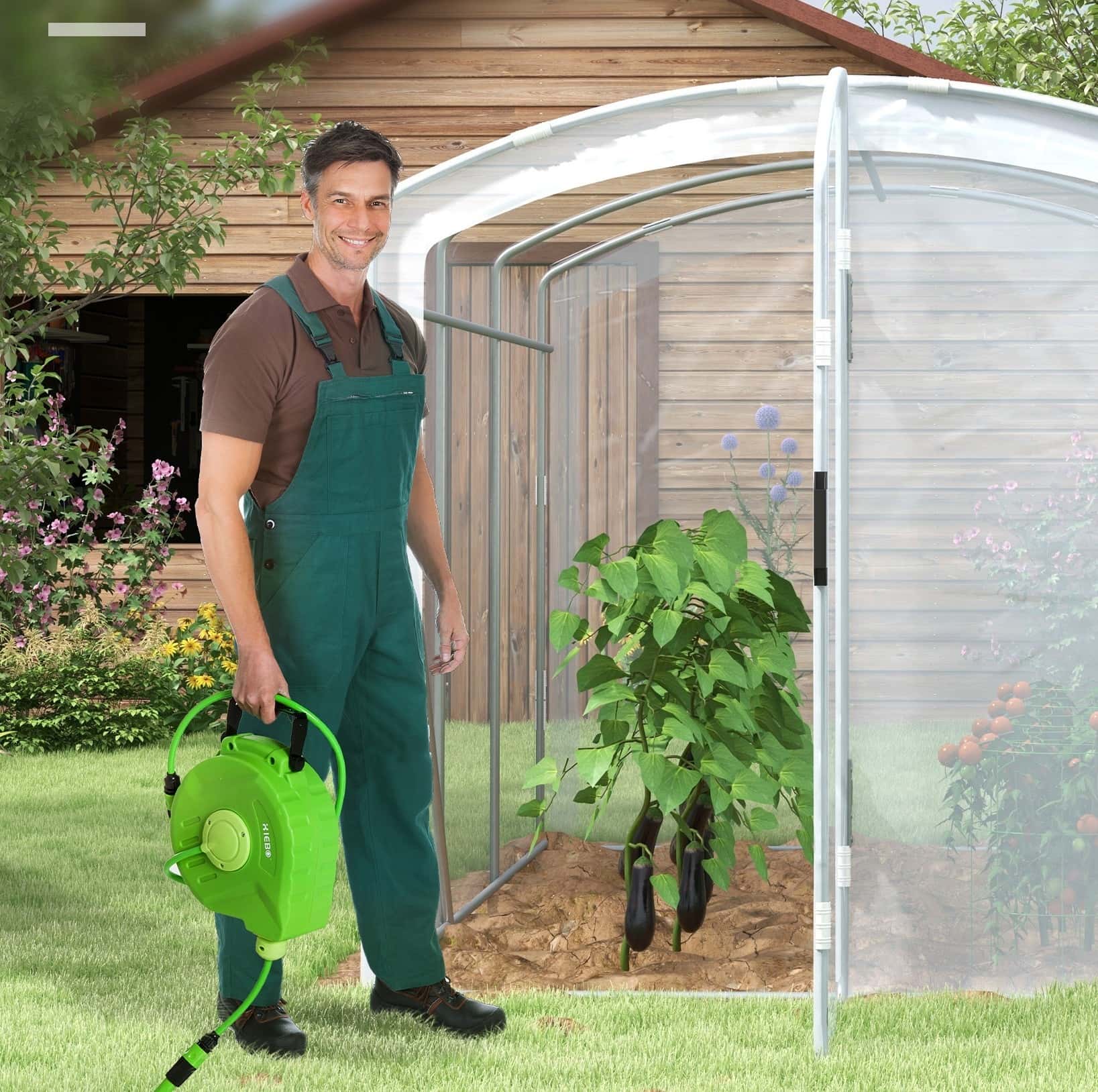 4goodz Foliekas 3x2x2 m tunnel inloopkas kweektent - Transparant
