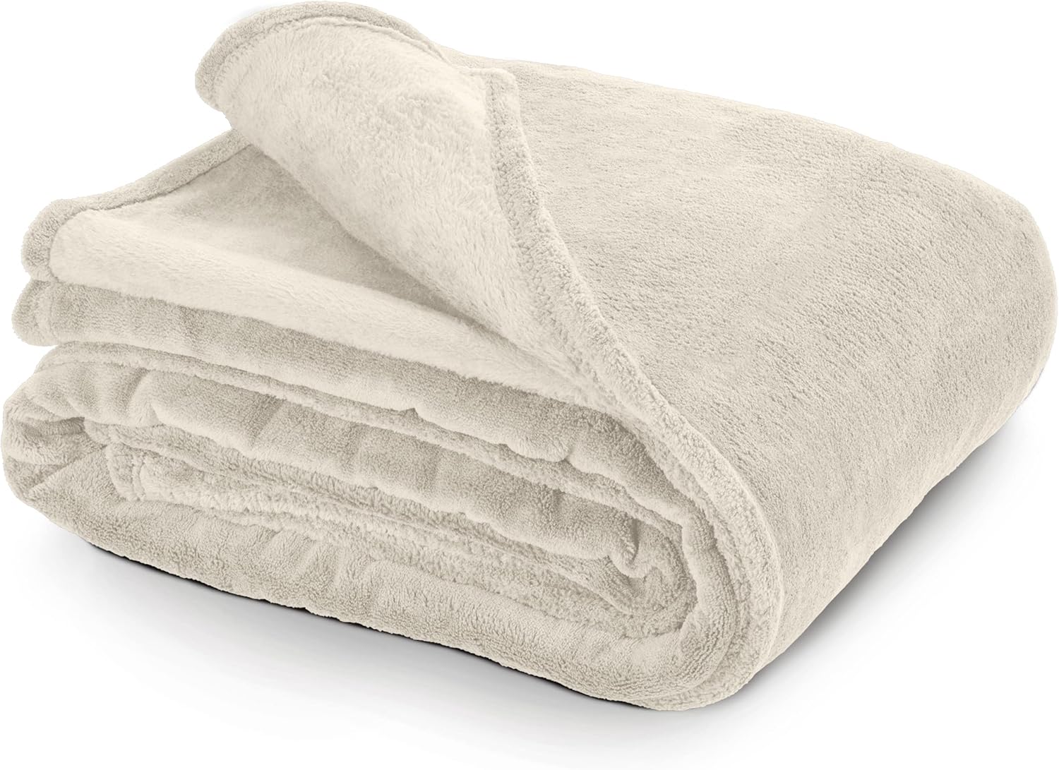 hanSe® Zachte Grote Fleece Plaid 280 grams - 150x200 cm - Creme