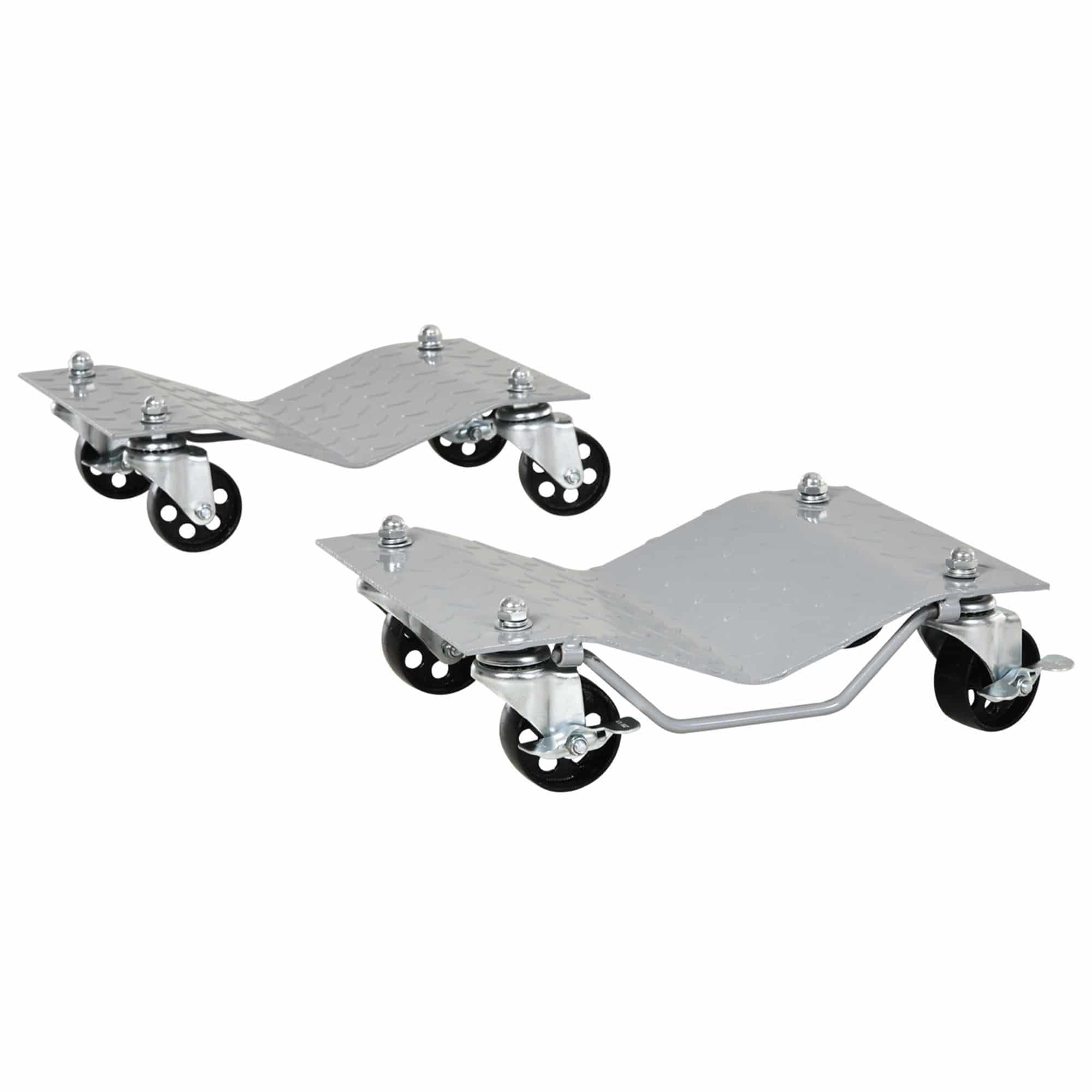 2 stuks Manoeuvreerhulp met 4 rollen voor auto&#039;s - Belasting max. 680 kg per stuk