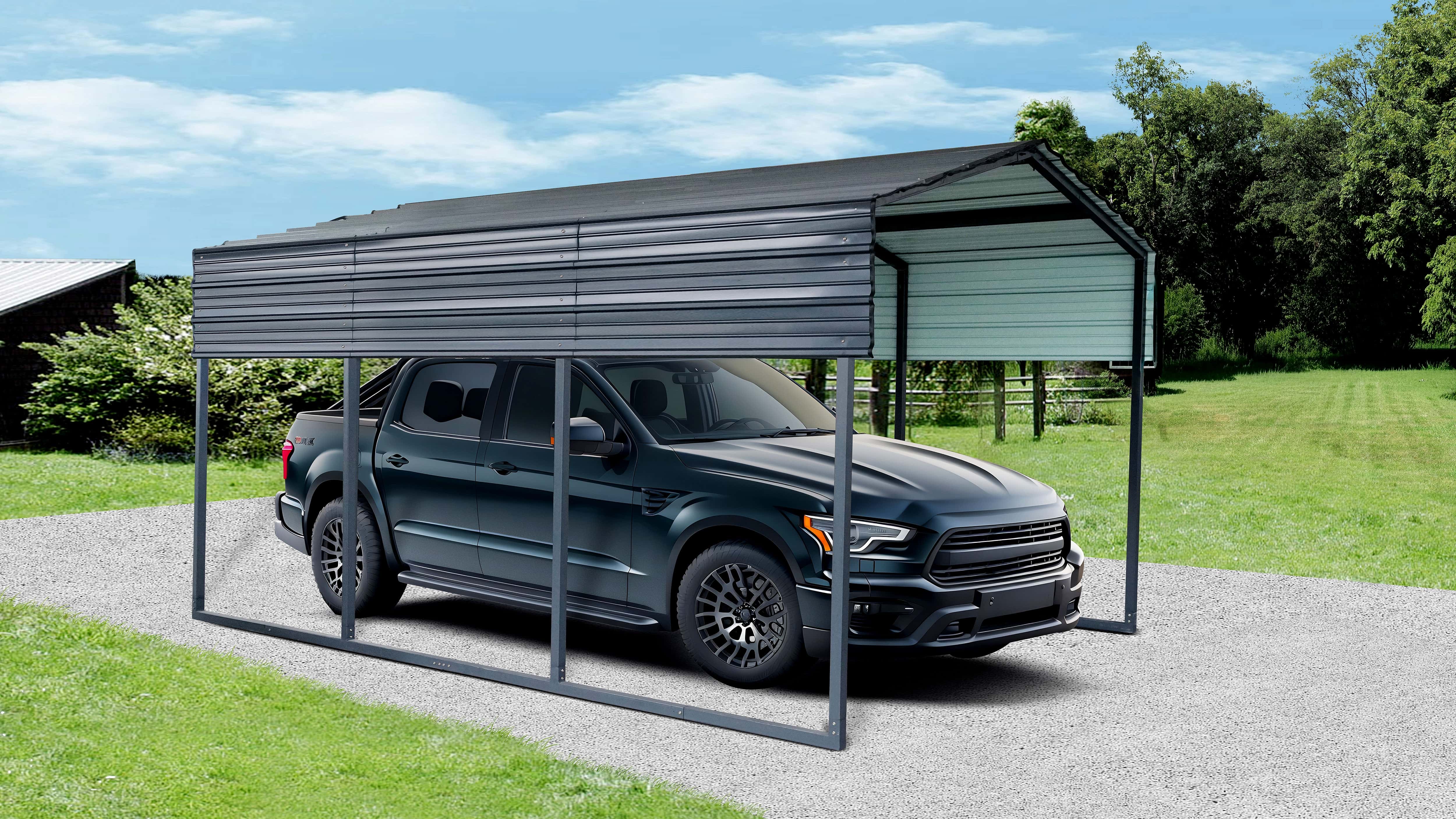 Westmann Copenhagen S - Heavy-duty carport 13.5m² - 451x305x253 cm