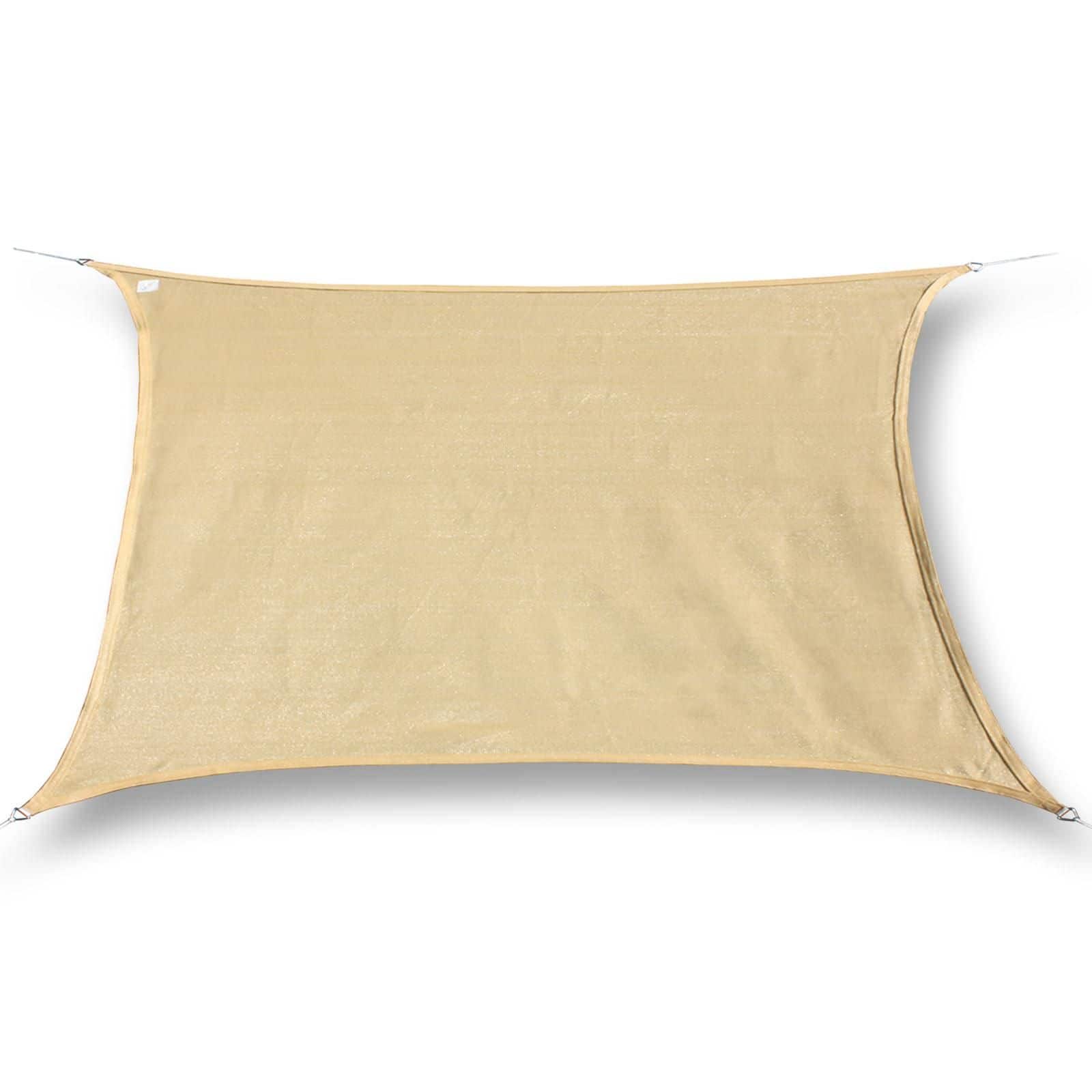 hanSe® Schaduwdoek Rechthoek Waterafstotend 3x4,5 m Zonnedoek Zand hanSe® Schaduwdoek Rechthoek Waterafstotend 3x4,5 m Zonnedoek Zand