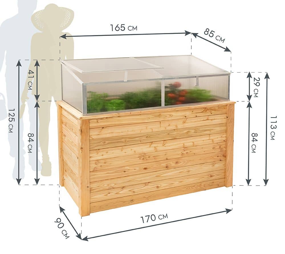 Westmann Verhoogde kweekkas Classic Plus 170 - 170x90x125 cm