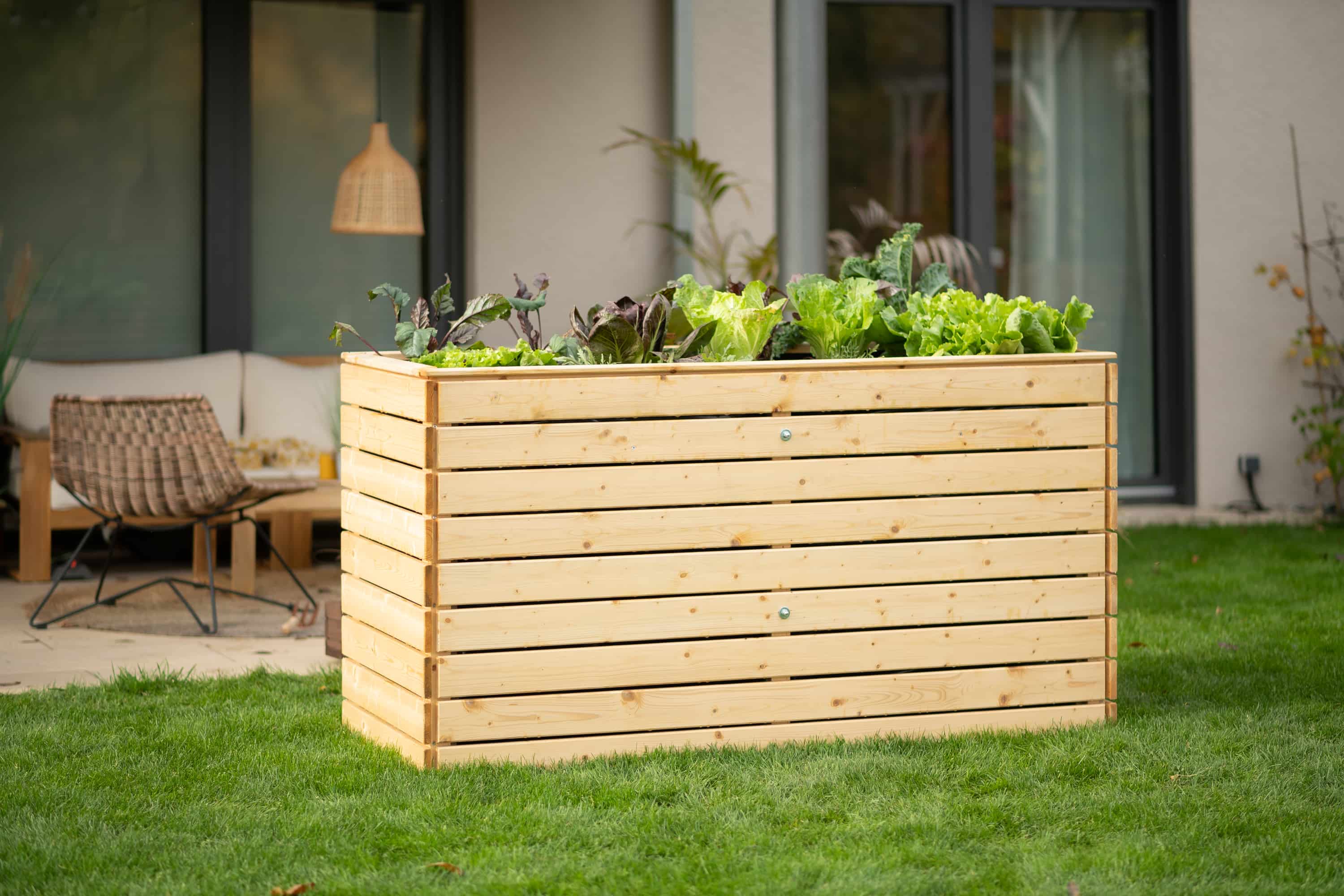Westmann Houten Verhoogde Plantenbak Moestuin Asket XL - 160x70x90cm