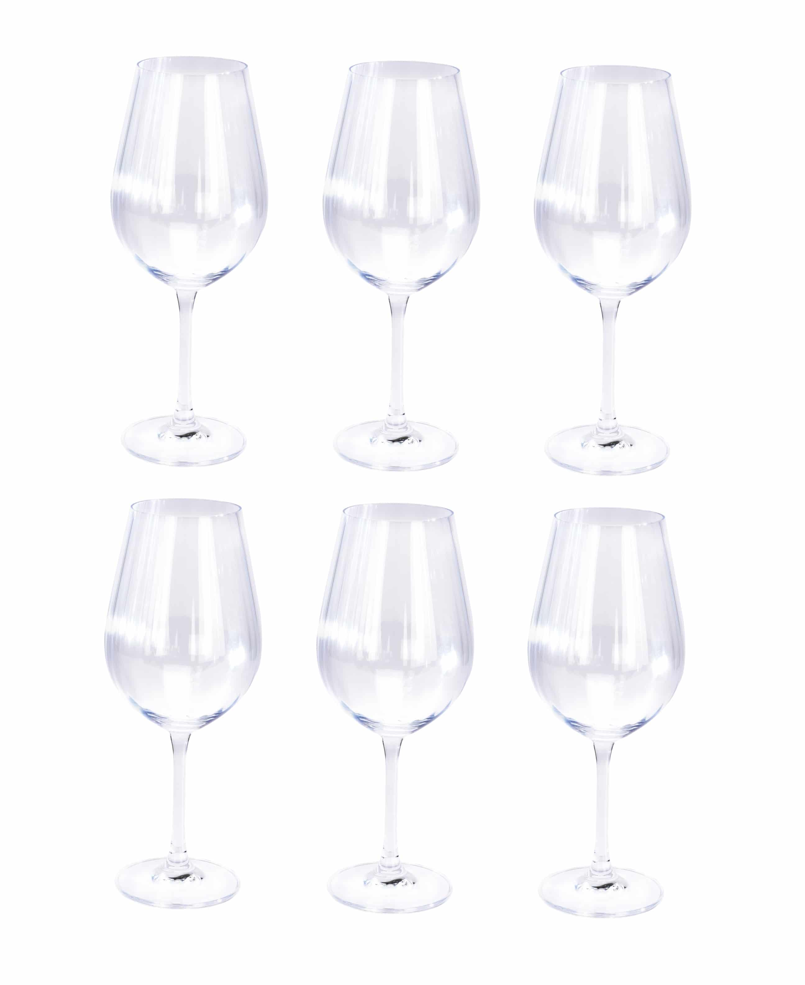 Christine 6 stuks Klassieke Kristalglas Witte Wijnglazen - 520 ml