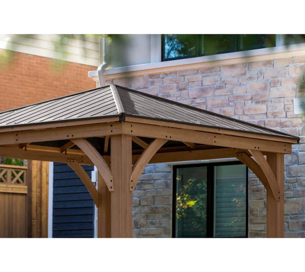 Westmann Paviljoen Gazebo Devon 12x14 - 427x366x317cm - Bruin Houtlook