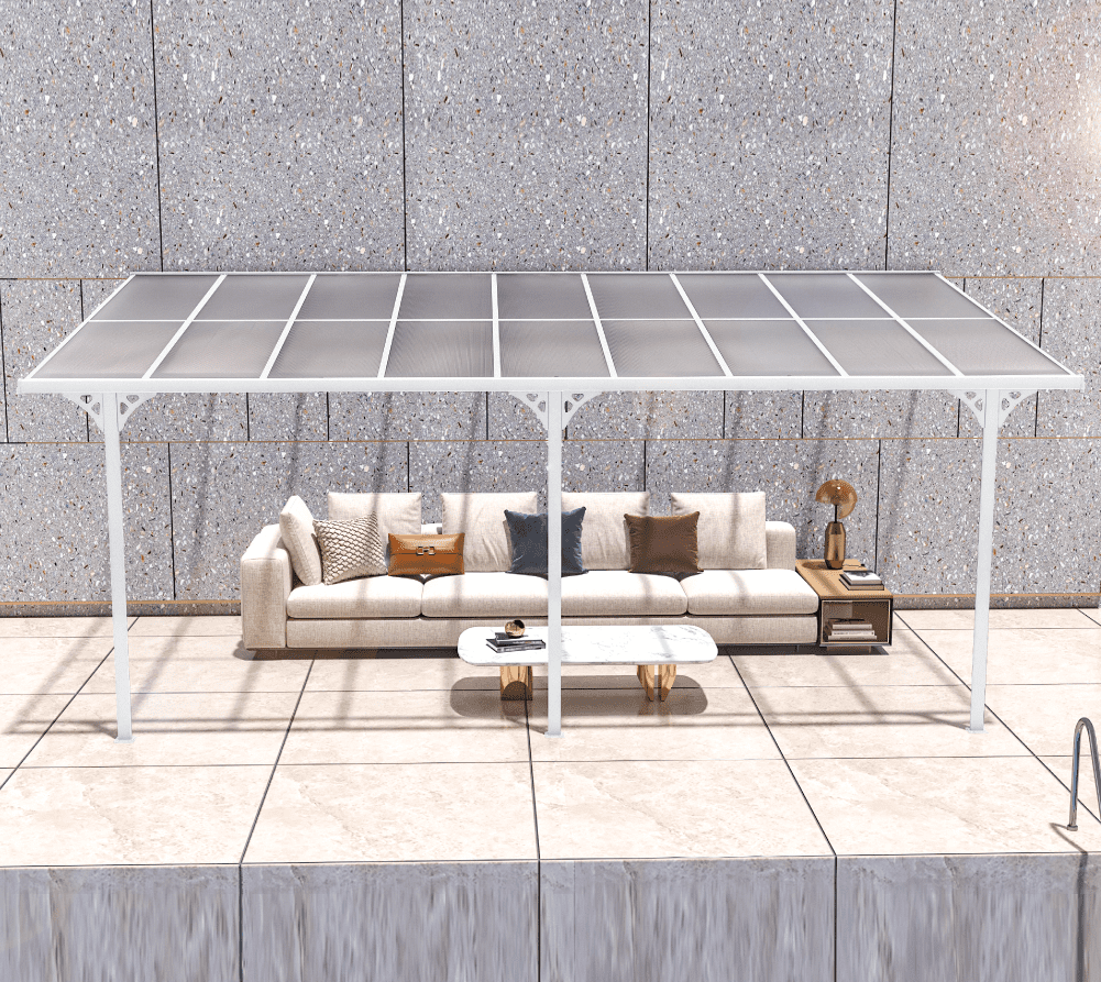 Westmann Aluminium Terrasoverkapping Bruce SI06108W - 300x556x270 cm - Wit