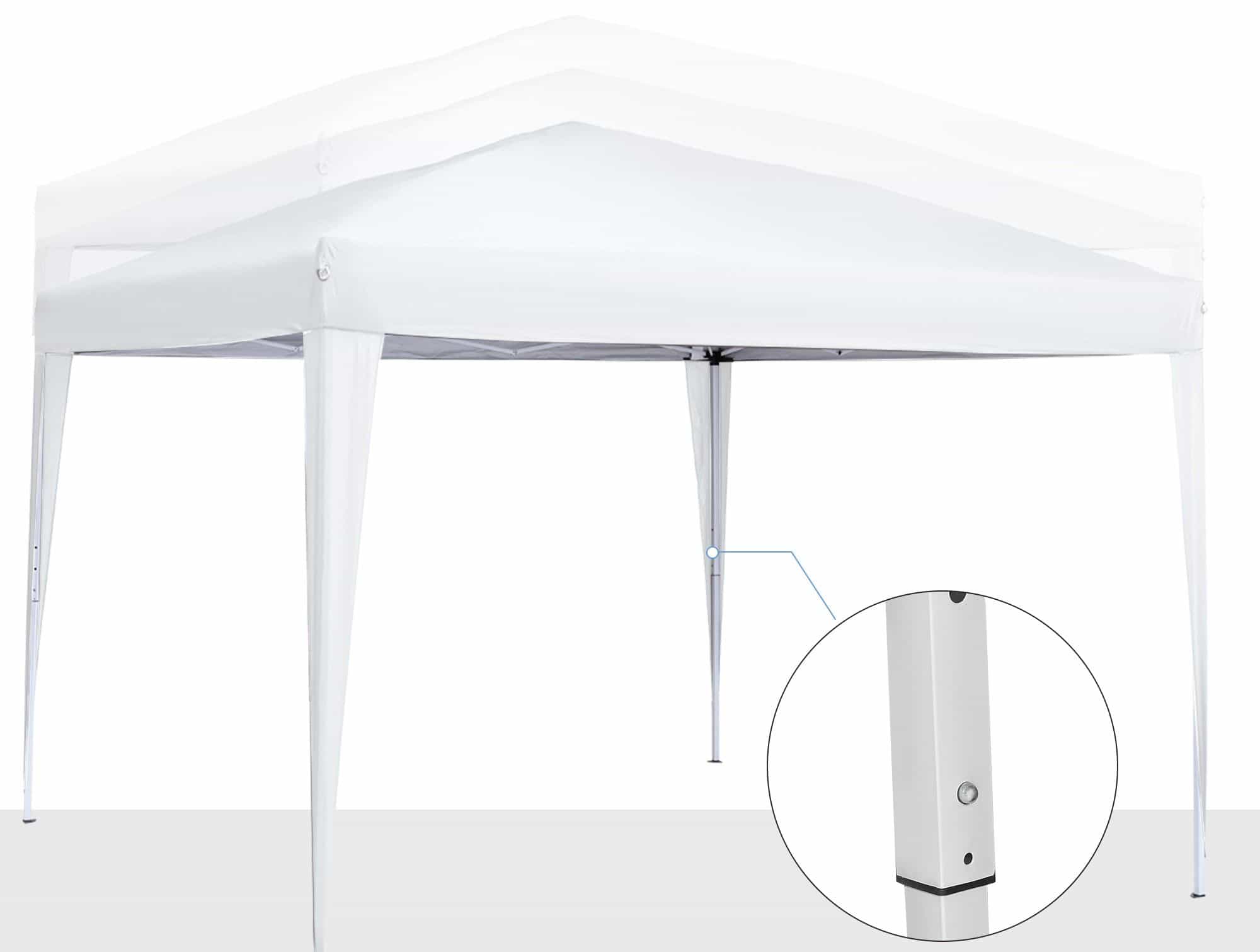 4goodz Partytent 3x3 m - Opvouwbaar met 4 Zijwanden - Wit