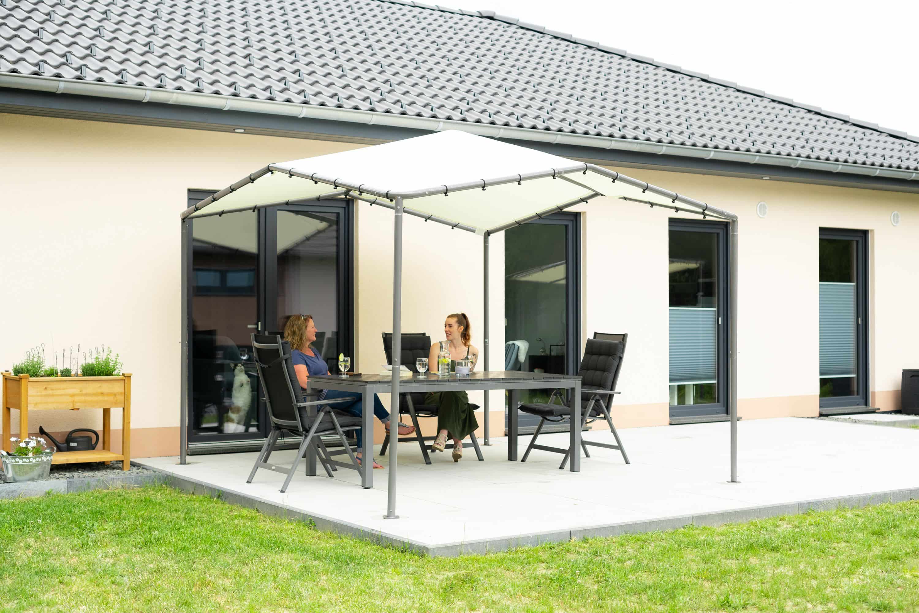 ShelterLogic® Paviljoen Pacifia Pergola - Partytent - 317x317 cm - Grijs ShelterLogic® Paviljoen Pacifia Pergola - Partytent - 317x317 cm - Grijs