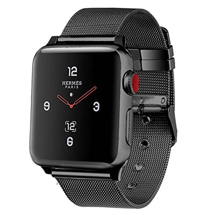 4mobilez Applewatch Buckle Black horlogeband 42/44 mm voor 1/2/3/4/5
