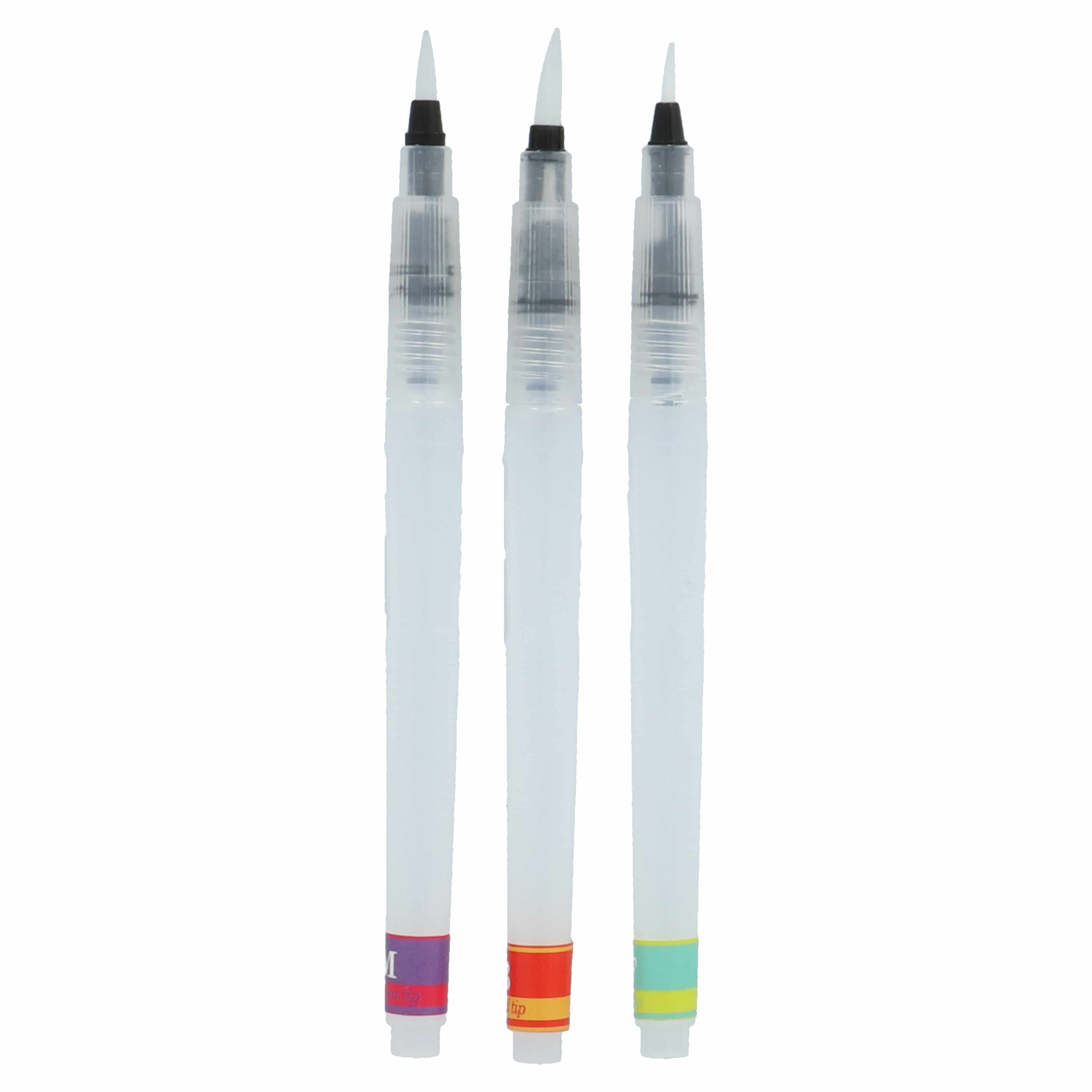 Mont Marte® 3 delige waterbrush set - 3 verschillende penseeltips