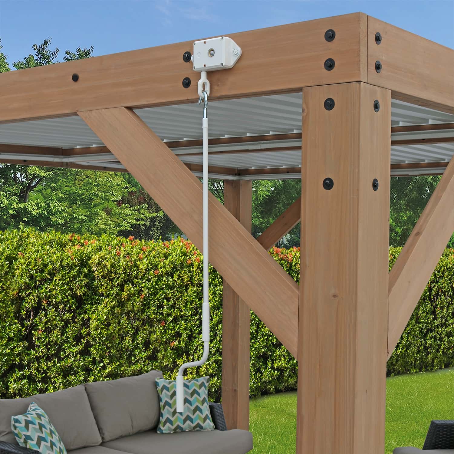 Westmann Cederhouten prieel Pergola met lamellendak Karl 396x335 cm