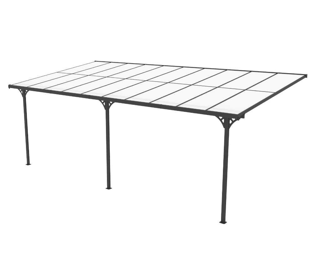 Westmann Aluminium Terrasoverkapping Bruce SI06110 - 300x617x270 cm - Zwart