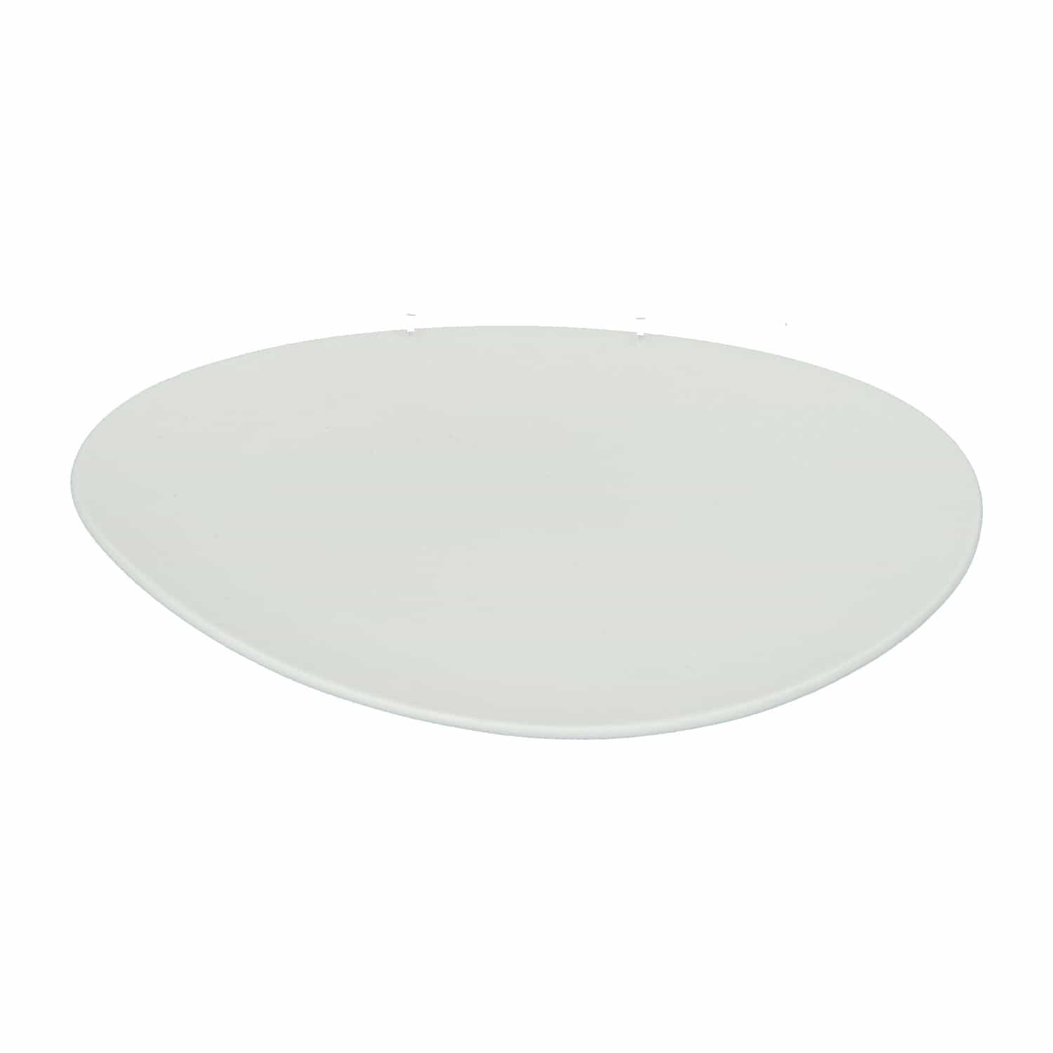 4goodz Kei bordenset 6x Porseleinen Dinerborden XL - 33x29 cm - Wit