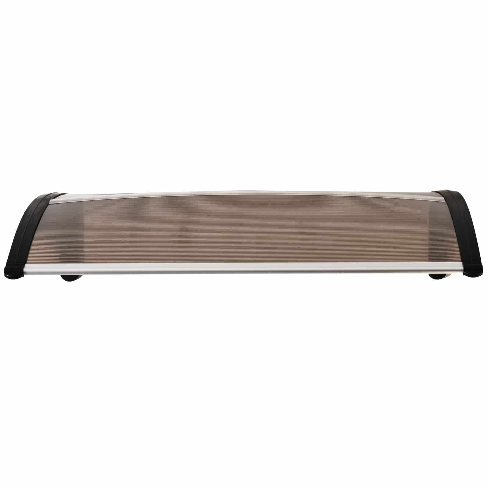 4goodz Deurluifel Afdak 80x120 cm - Overkapping polycarbonaat - Bruin