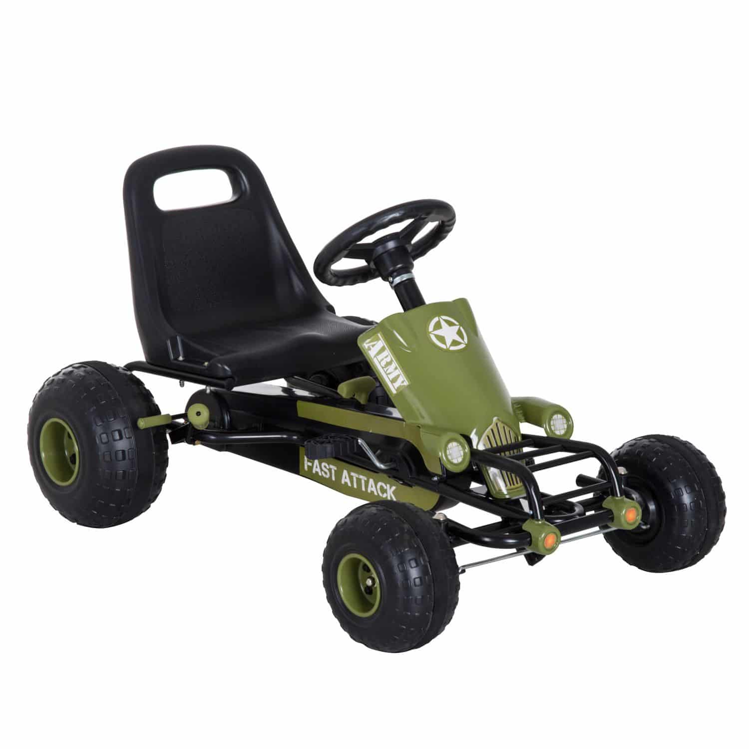 4goodz Skelter Trapauto met Handrem voor Kinderen - Groen