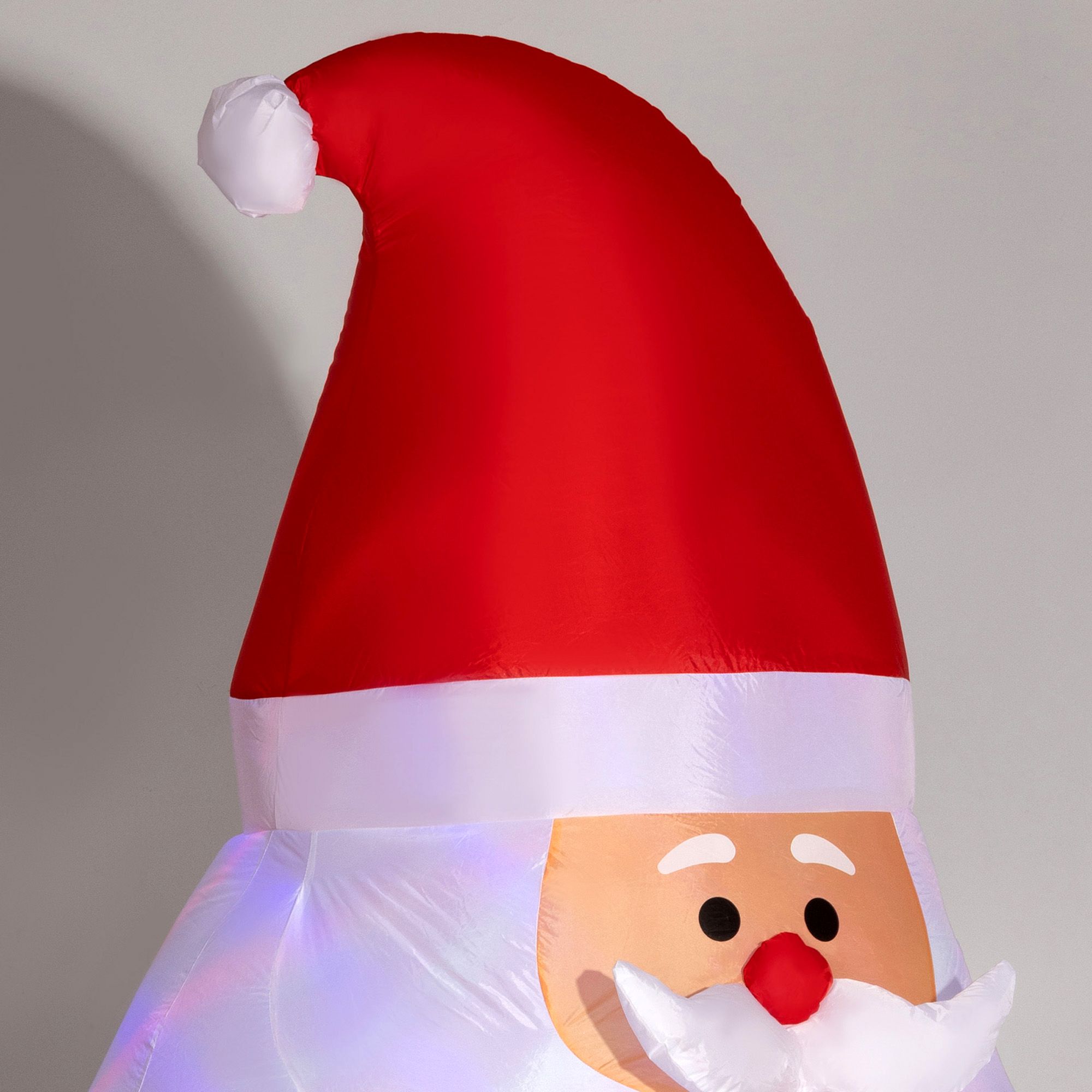 4goodz Opblaasbare Kerstman 180 cm met Draaiende Discobal verlichting