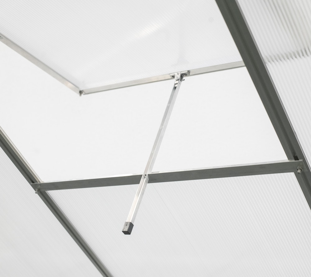 Westmann Aluminium kas Flora 68 - Zilver - 252x192x201cm