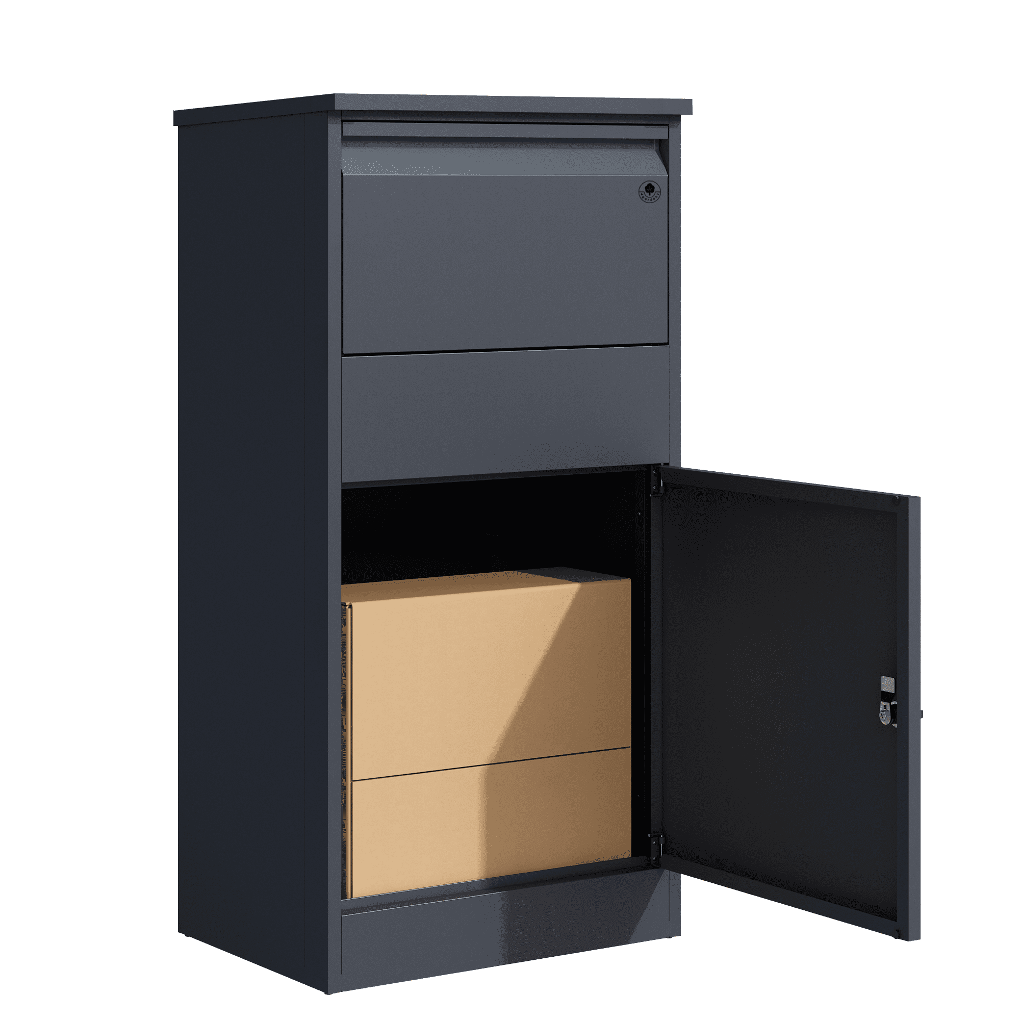 4gardenz Grote Pakketbrievenbus met Slot - Pakketbox Antraciet