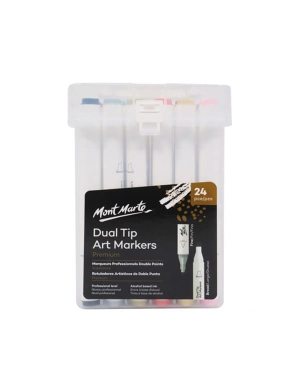 Mont Marte® premium dual tip markers 24 stuks