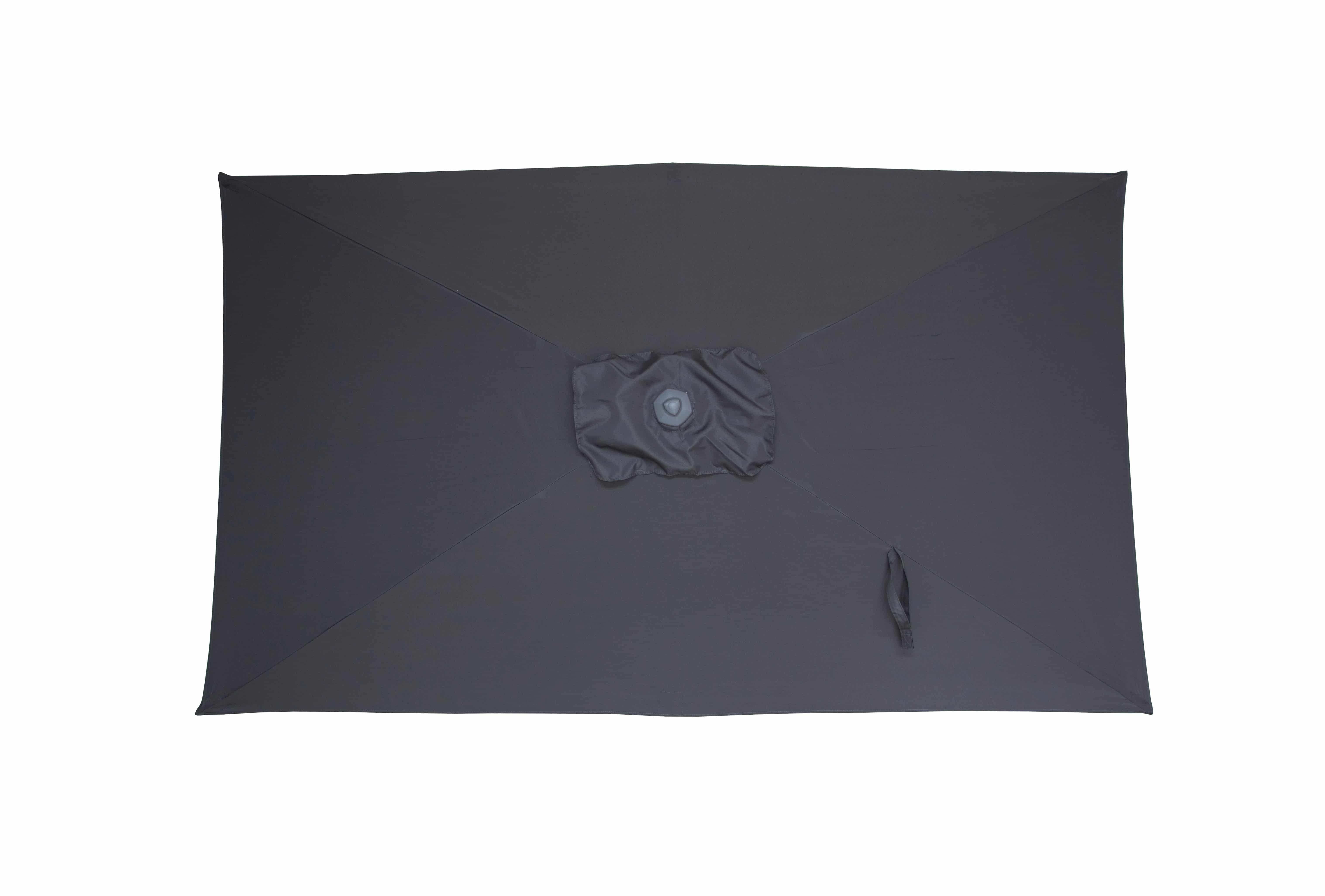 4gardenz® Parasol Rechthoek 150X250cm Kantelbaar - Balkonparasol Grijs