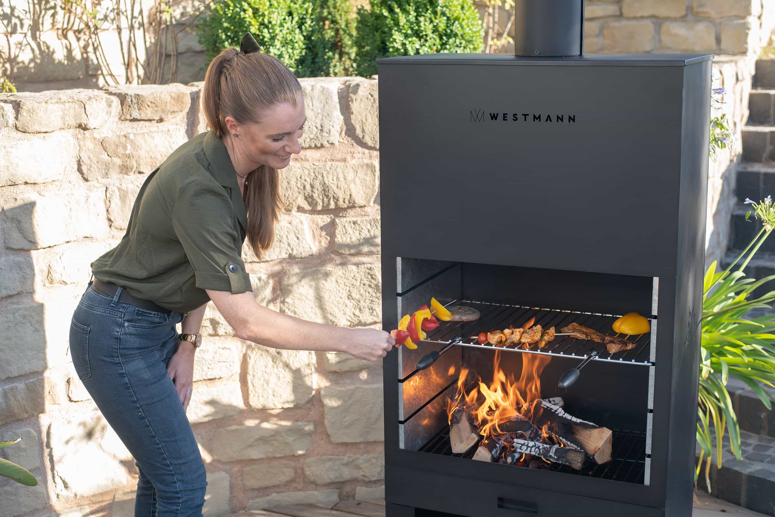 Westmann Barbecue en Open Haard Staal vuurkorf 41x70x229cm WMLG610-B