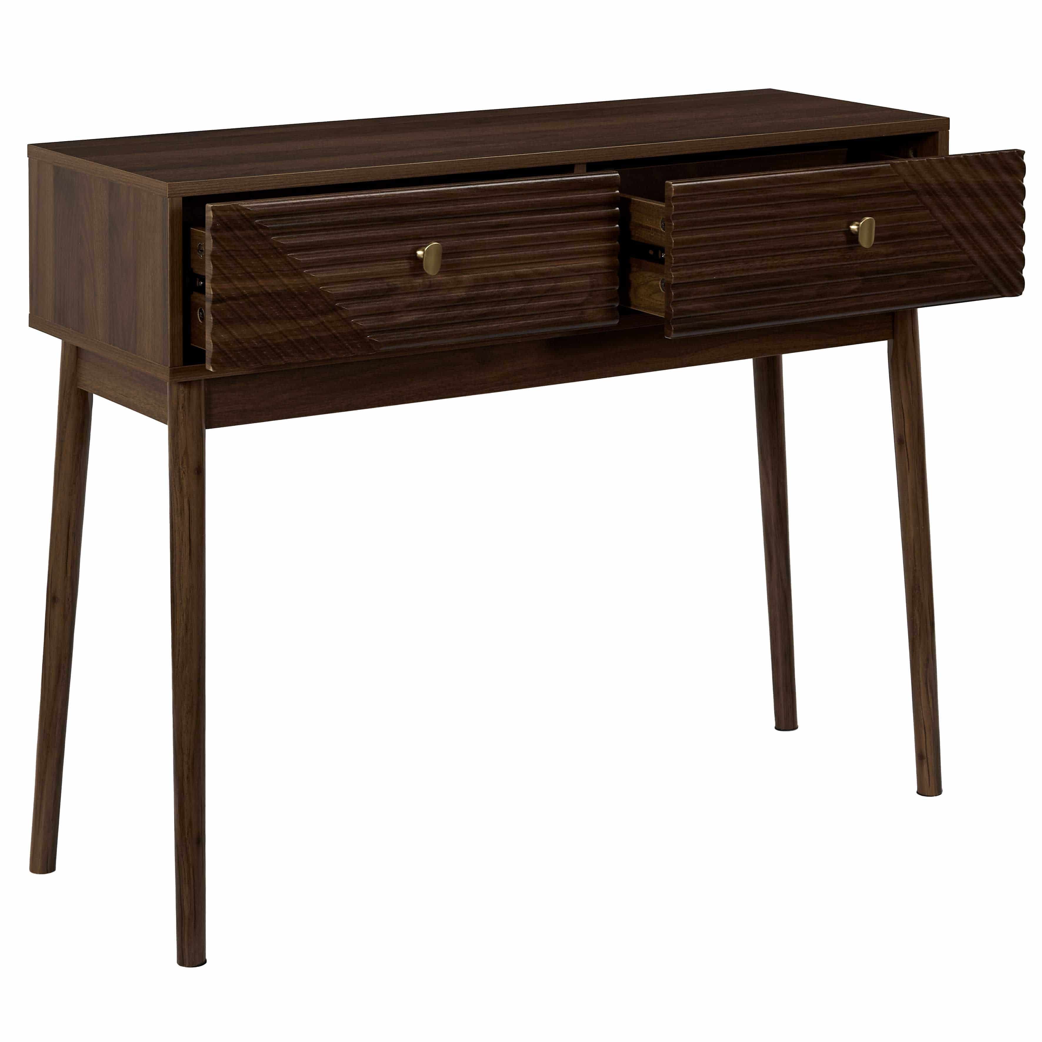 Home Deco Factory Tiff Sidetable Consoletafel 100x80x35 cm - Bruin