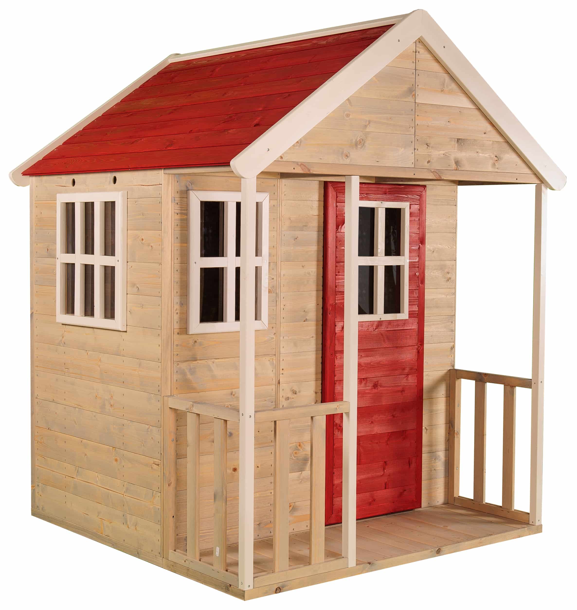 Wendi Toys Speelhuis Fox WTM6 - 120x120x155cm - Bruin/Rood