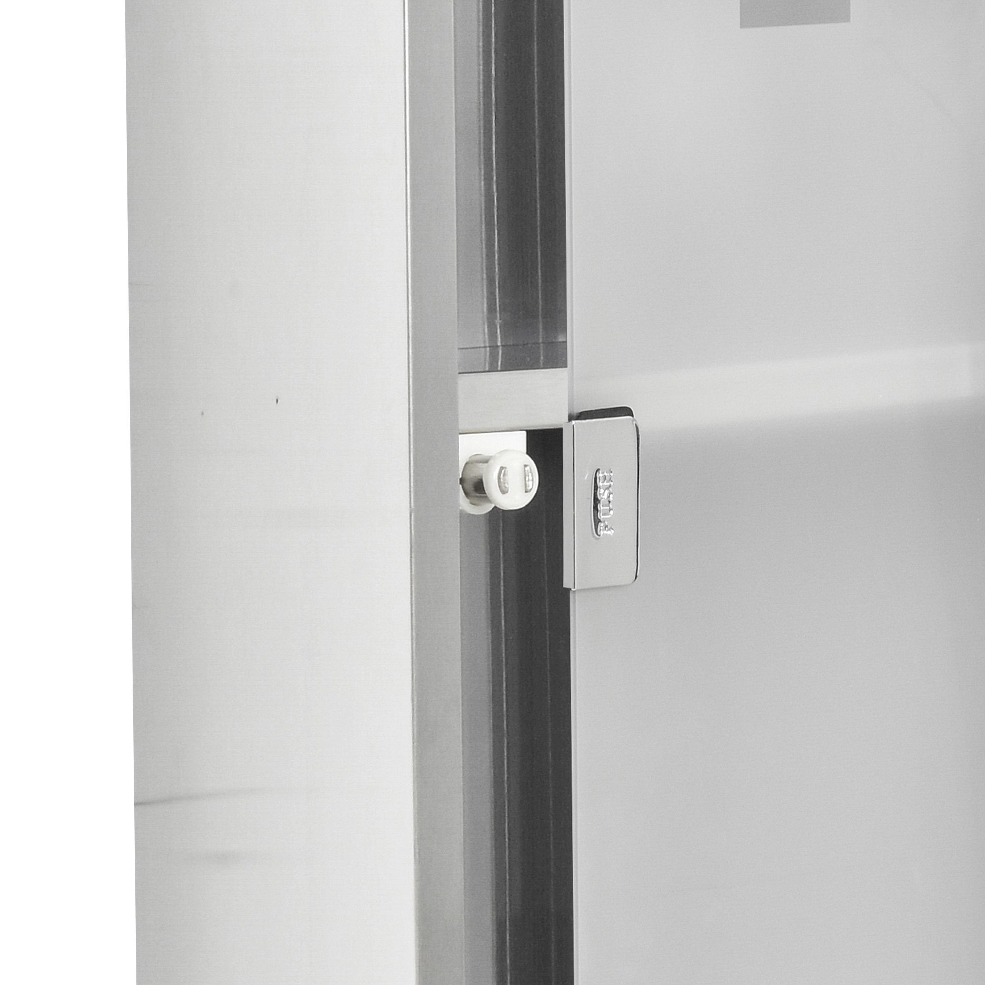 4goodz Medicijnkastje EHBO-kastje met slot RVS 12x20x58 cm 4goodz Medicijnkastje EHBO-kastje met slot RVS 12x20x58 cm