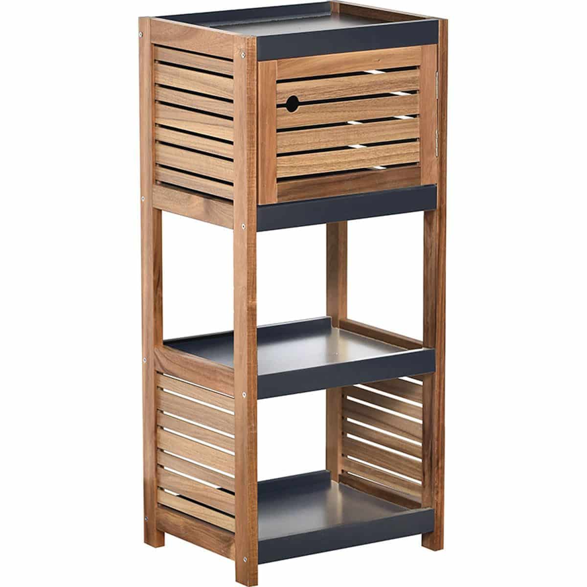 4goodz Badkamerkast Acaciahout halfhoog - 30x36.5x83 cm