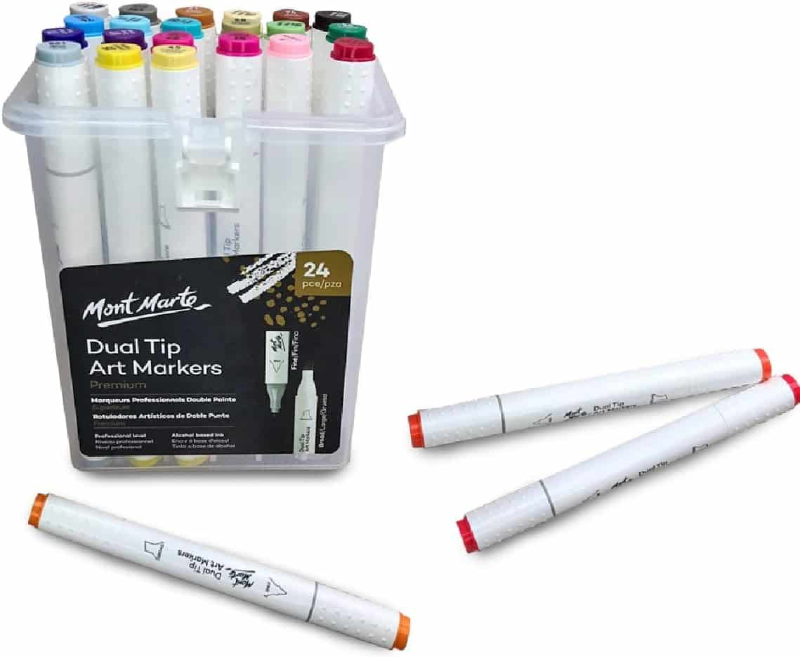 Mont Marte® premium dual tip markers 24 stuks