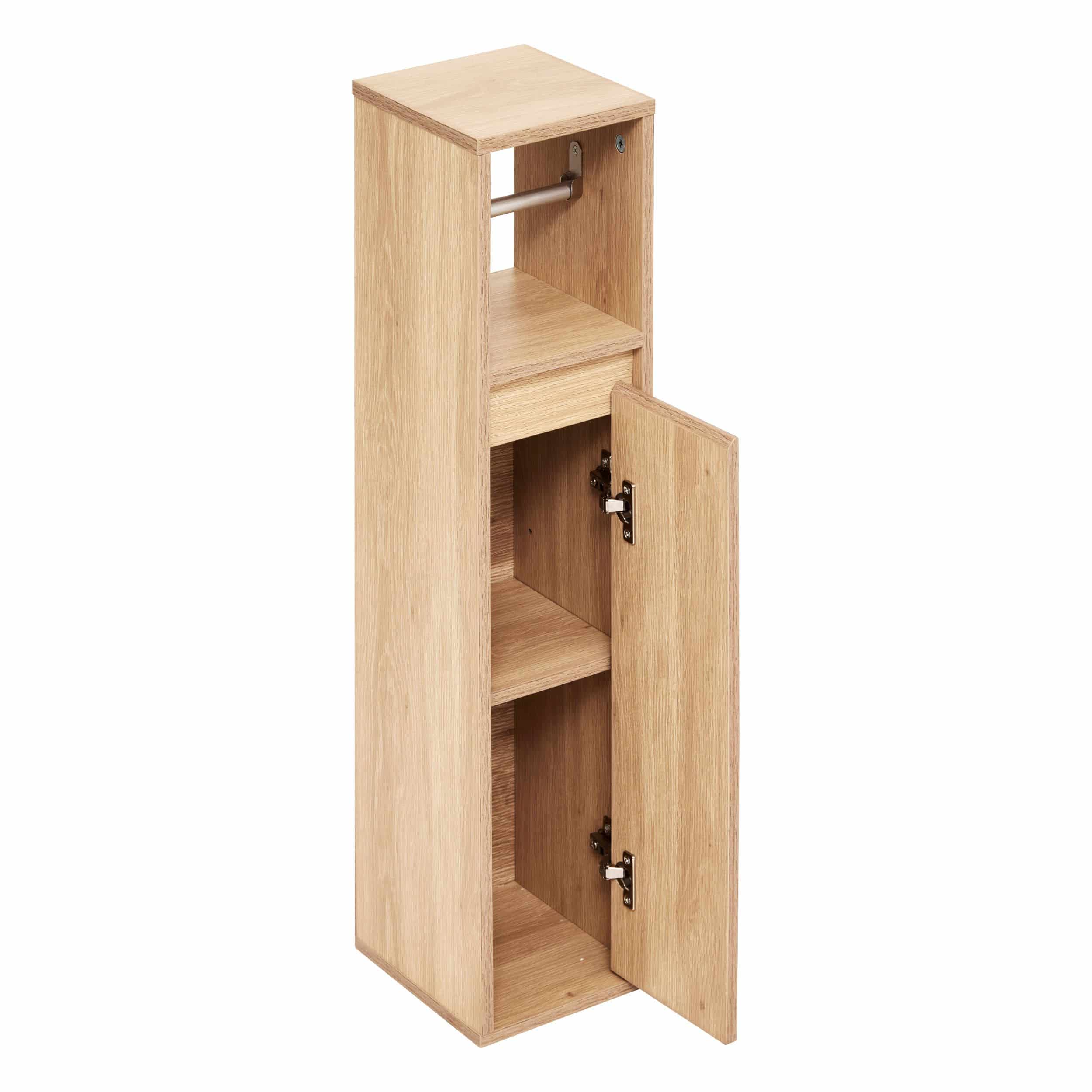 4goodz Abana Toiletrolhouder met Reserverol opbergruimte - Bruin 4goodz Abana Toiletrolhouder met Reserverol opbergruimte - Bruin